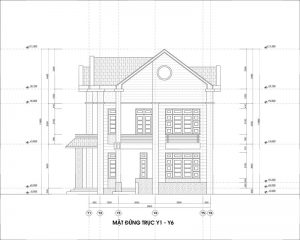 6 Mặt đứng Trục Y1 Y6