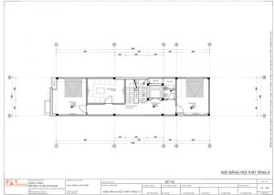 Mặt bằng nội thất tầng 4- nhà anh Tiếp