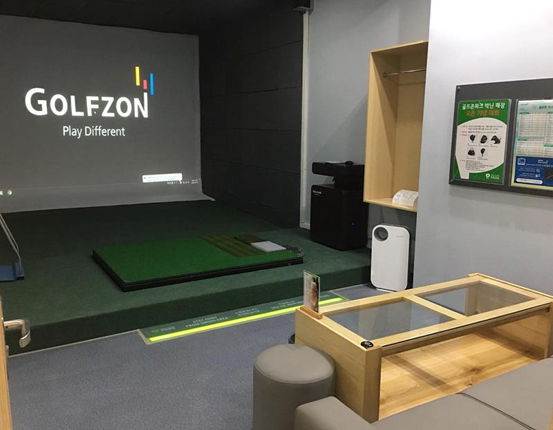 Phòng Golf 3D sử dụng công nghệ Vision của thương hiệu Golfzon
