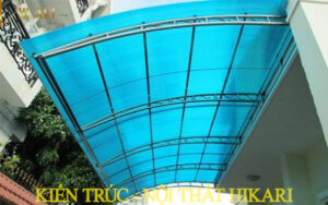 Chất Polycarbonate đặc Ruột Khá Dẻo Dai Nên Có Thể Làm Thành Các Dáng Mái Vòm Cong