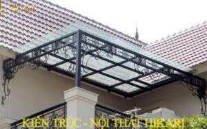 Mái Che Polycarbonate Rỗng Ruột Có Trọng Lượng Khá Nhẹ, Dễ Lắp đặt Và Vận Chuyển